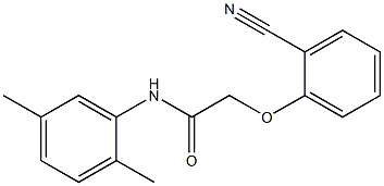 2-(2-cyanophenoxy)-N-(2,5-dimethylphenyl)acetamide Struktur