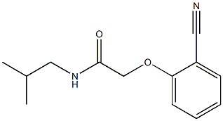 2-(2-cyanophenoxy)-N-isobutylacetamide Struktur