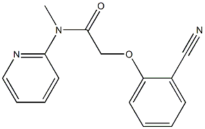 2-(2-cyanophenoxy)-N-methyl-N-(pyridin-2-yl)acetamide Struktur