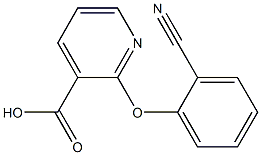 2-(2-cyanophenoxy)pyridine-3-carboxylic acid Struktur