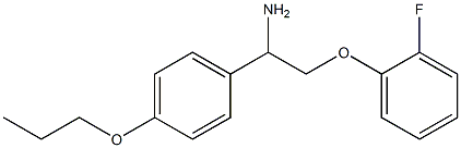 2-(2-fluorophenoxy)-1-(4-propoxyphenyl)ethanamine Struktur