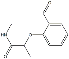 2-(2-formylphenoxy)-N-methylpropanamide Struktur