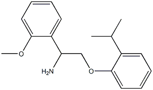 2-(2-isopropylphenoxy)-1-(2-methoxyphenyl)ethanamine Struktur