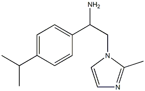 2-(2-methyl-1H-imidazol-1-yl)-1-[4-(propan-2-yl)phenyl]ethan-1-amine Struktur