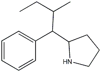 2-(2-methyl-1-phenylbutyl)pyrrolidine Struktur