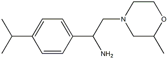 2-(2-methylmorpholin-4-yl)-1-[4-(propan-2-yl)phenyl]ethan-1-amine Struktur