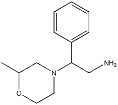 2-(2-methylmorpholin-4-yl)-2-phenylethan-1-amine Struktur