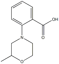 2-(2-methylmorpholin-4-yl)benzoic acid Struktur