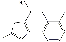 2-(2-methylphenyl)-1-(5-methylthiophen-2-yl)ethan-1-amine Struktur