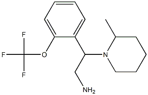 2-(2-methylpiperidin-1-yl)-2-[2-(trifluoromethoxy)phenyl]ethan-1-amine Struktur