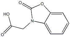 2-(2-oxo-2,3-dihydro-1,3-benzoxazol-3-yl)acetic acid Struktur