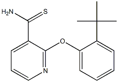 2-(2-tert-butylphenoxy)pyridine-3-carbothioamide Struktur