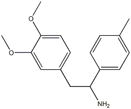 2-(3,4-dimethoxyphenyl)-1-(4-methylphenyl)ethanamine Struktur