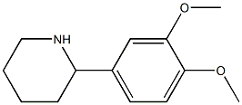 2-(3,4-dimethoxyphenyl)piperidine Struktur