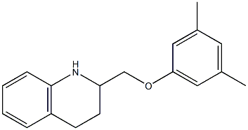 2-(3,5-dimethylphenoxymethyl)-1,2,3,4-tetrahydroquinoline Struktur