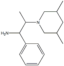 2-(3,5-dimethylpiperidin-1-yl)-1-phenylpropan-1-amine Struktur