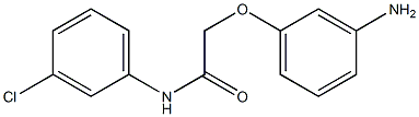 2-(3-aminophenoxy)-N-(3-chlorophenyl)acetamide Struktur