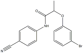 2-(3-bromophenoxy)-N-(4-cyanophenyl)propanamide Struktur