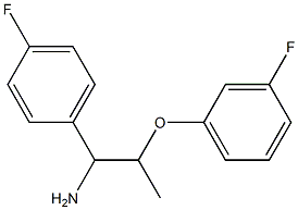 2-(3-fluorophenoxy)-1-(4-fluorophenyl)propan-1-amine Struktur