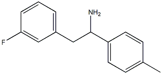 2-(3-fluorophenyl)-1-(4-methylphenyl)ethan-1-amine Struktur