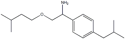 2-(3-methylbutoxy)-1-[4-(2-methylpropyl)phenyl]ethan-1-amine Struktur