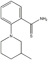 2-(3-methylpiperidin-1-yl)benzene-1-carbothioamide Struktur