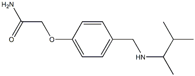 2-(4-{[(3-methylbutan-2-yl)amino]methyl}phenoxy)acetamide Struktur