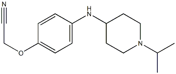 2-(4-{[1-(propan-2-yl)piperidin-4-yl]amino}phenoxy)acetonitrile Struktur