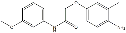 2-(4-amino-3-methylphenoxy)-N-(3-methoxyphenyl)acetamide Struktur