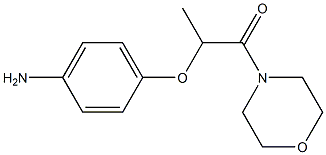 2-(4-aminophenoxy)-1-(morpholin-4-yl)propan-1-one Struktur