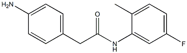 2-(4-aminophenyl)-N-(5-fluoro-2-methylphenyl)acetamide Struktur