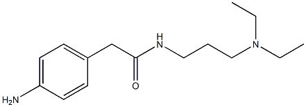 2-(4-aminophenyl)-N-[3-(diethylamino)propyl]acetamide Struktur