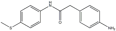 2-(4-aminophenyl)-N-[4-(methylsulfanyl)phenyl]acetamide Struktur