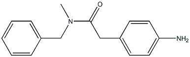 2-(4-aminophenyl)-N-benzyl-N-methylacetamide Struktur