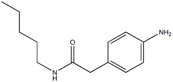 2-(4-aminophenyl)-N-pentylacetamide Struktur