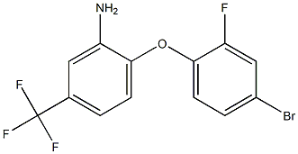 2-(4-bromo-2-fluorophenoxy)-5-(trifluoromethyl)aniline Struktur