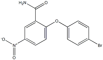 2-(4-bromophenoxy)-5-nitrobenzamide Struktur