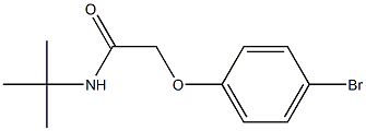 2-(4-bromophenoxy)-N-(tert-butyl)acetamide Struktur