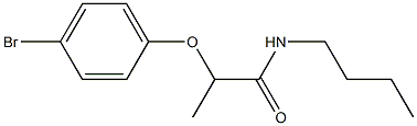 2-(4-bromophenoxy)-N-butylpropanamide Struktur