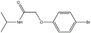 2-(4-bromophenoxy)-N-isopropylacetamide Struktur