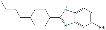 2-(4-butylcyclohexyl)-1H-1,3-benzodiazol-5-amine Struktur