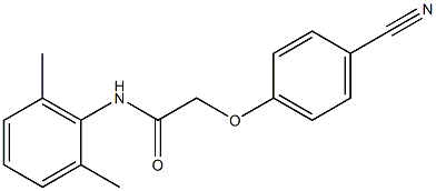 2-(4-cyanophenoxy)-N-(2,6-dimethylphenyl)acetamide Struktur