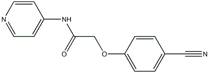 2-(4-cyanophenoxy)-N-pyridin-4-ylacetamide Struktur