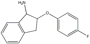 2-(4-fluorophenoxy)-2,3-dihydro-1H-inden-1-ylamine Struktur