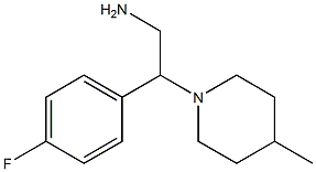 2-(4-fluorophenyl)-2-(4-methylpiperidin-1-yl)ethanamine Struktur