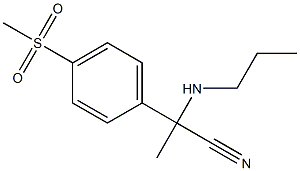 2-(4-methanesulfonylphenyl)-2-(propylamino)propanenitrile Struktur