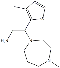 2-(4-methyl-1,4-diazepan-1-yl)-2-(3-methylthiophen-2-yl)ethan-1-amine Struktur