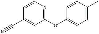 2-(4-methylphenoxy)isonicotinonitrile Struktur