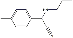 2-(4-methylphenyl)-2-(propylamino)acetonitrile Struktur