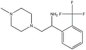 2-(4-methylpiperazin-1-yl)-1-[2-(trifluoromethyl)phenyl]ethanamine Struktur